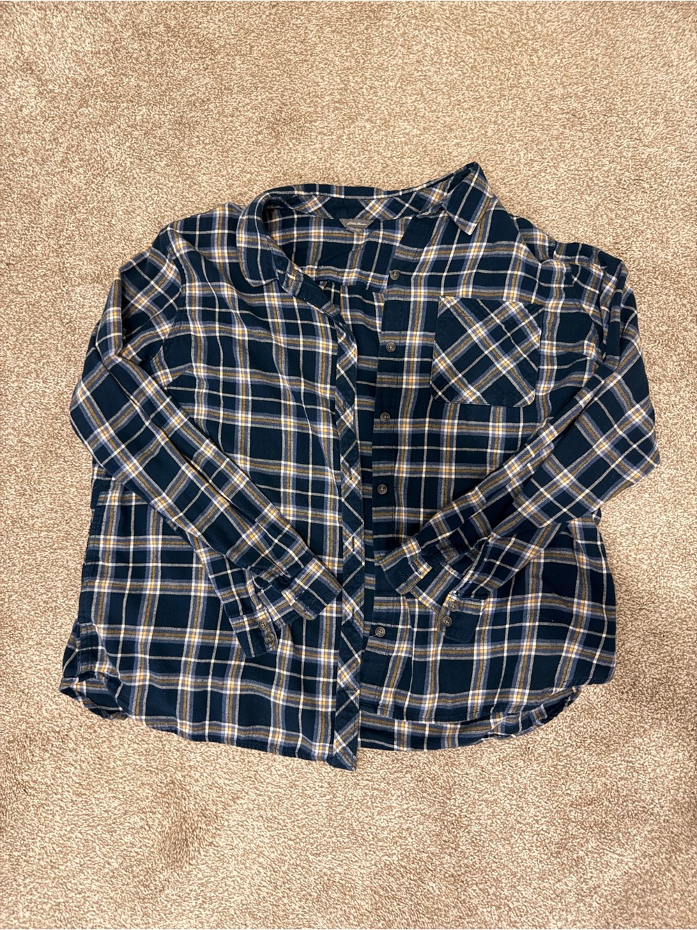 Eddie Bauer XL Plaid Button-Down Shirt